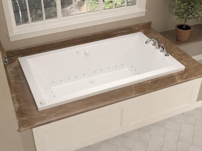 Venetian 42 x 72 Rectangular Air Jetted Bathtub with Reversible Drain