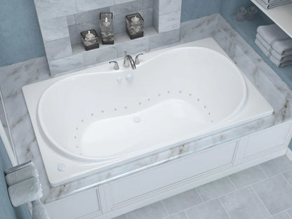 Whisper 36 x 72 Rectangular Air Jetted Bathtub with Reversible Drain