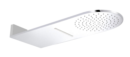 Wall-Mounted Square Waterfall Rain Shower Head by Alfi
