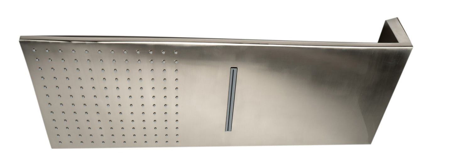 Wall-Mounted Square Waterfall Rain Shower Head by Alfi