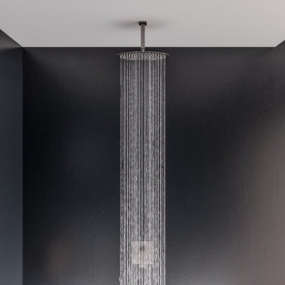 Oval Ultra Thin Rain Shower Head Stainless Steel by Alfi
