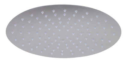 Oval Ultra Thin Rain Shower Head Stainless Steel by Alfi