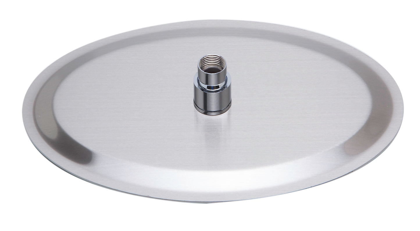 Oval Ultra Thin Rain Shower Head Stainless Steel by Alfi