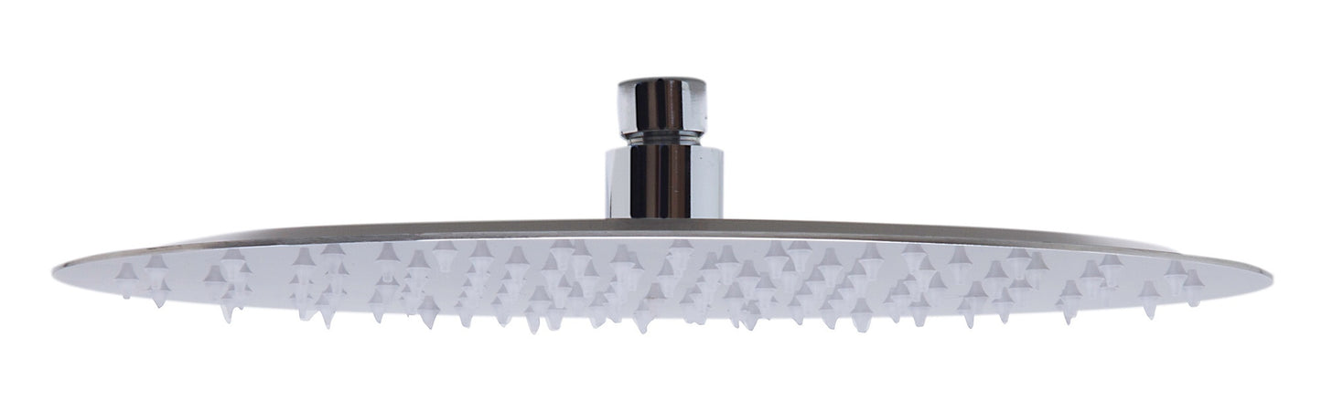 Oval Ultra Thin Rain Shower Head Stainless Steel by Alfi