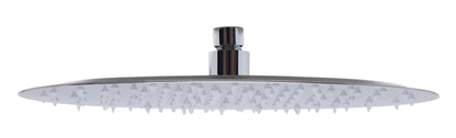 Oval Ultra Thin Rain Shower Head Stainless Steel by Alfi