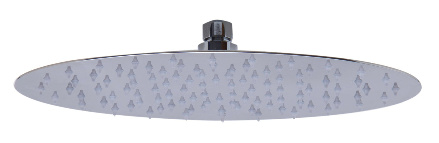 Oval Ultra Thin Rain Shower Head Stainless Steel by Alfi