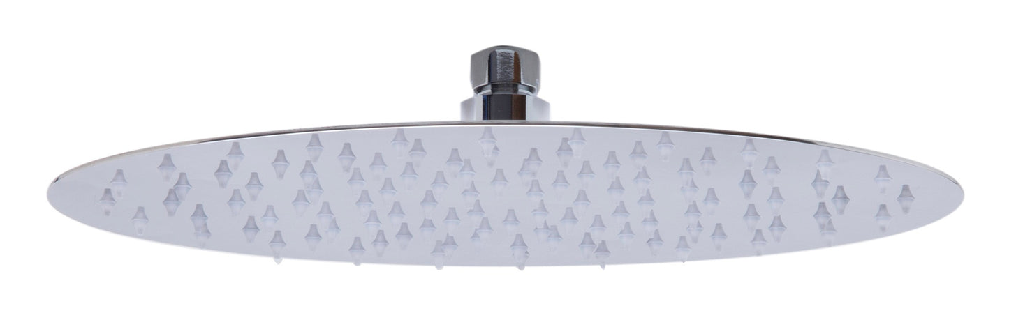Oval Ultra Thin Rain Shower Head Stainless Steel by Alfi