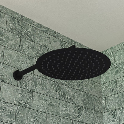 Flat Rain Shower Head In Stainless Steel - 12 Inch by Alfi
