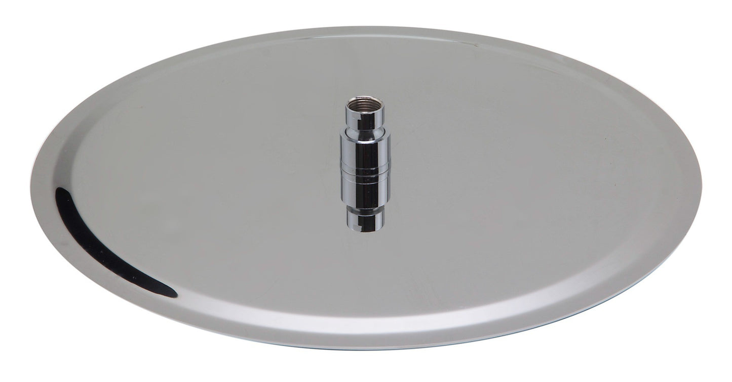 Large Round Rain Shower Head In Stainless Steel by Alfi