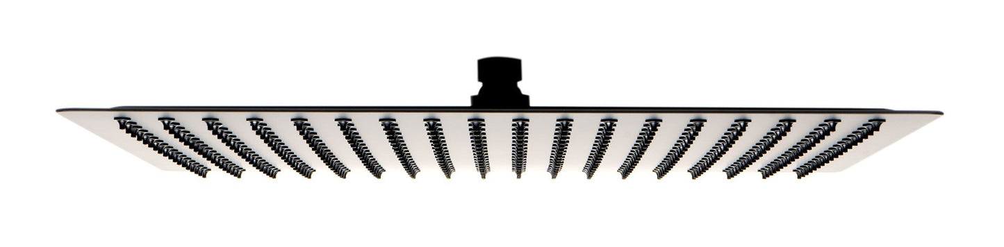 Large 16 Inch Square Rain Shower Head In Stainless Steel by Alfi