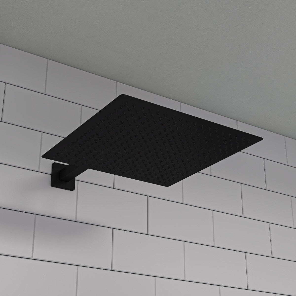 Large 16 Inch Square Rain Shower Head In Stainless Steel by Alfi