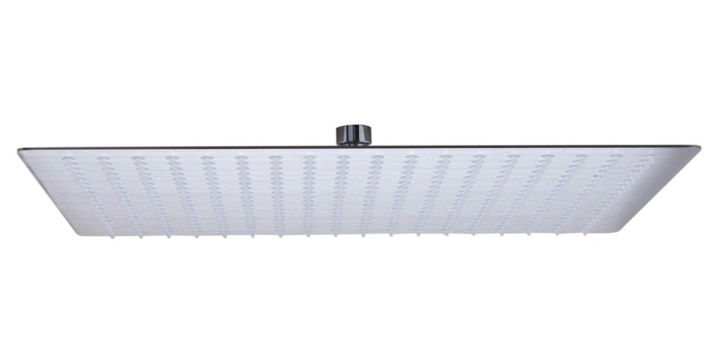 Large 16 Inch Square Rain Shower Head In Stainless Steel by Alfi