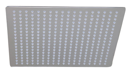 Large 16 Inch Square Rain Shower Head In Stainless Steel by Alfi