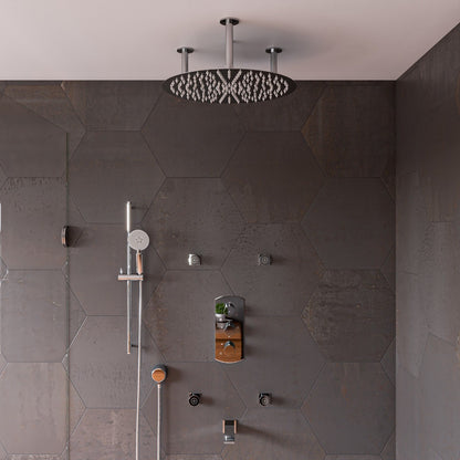 " Round Ultra Thin Rain Shower Head by Alfi