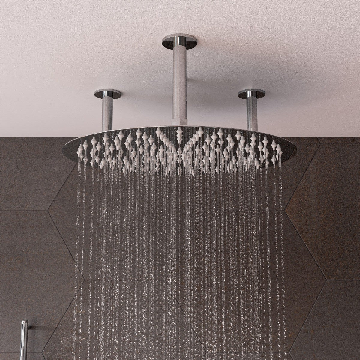 " Round Ultra Thin Rain Shower Head by Alfi