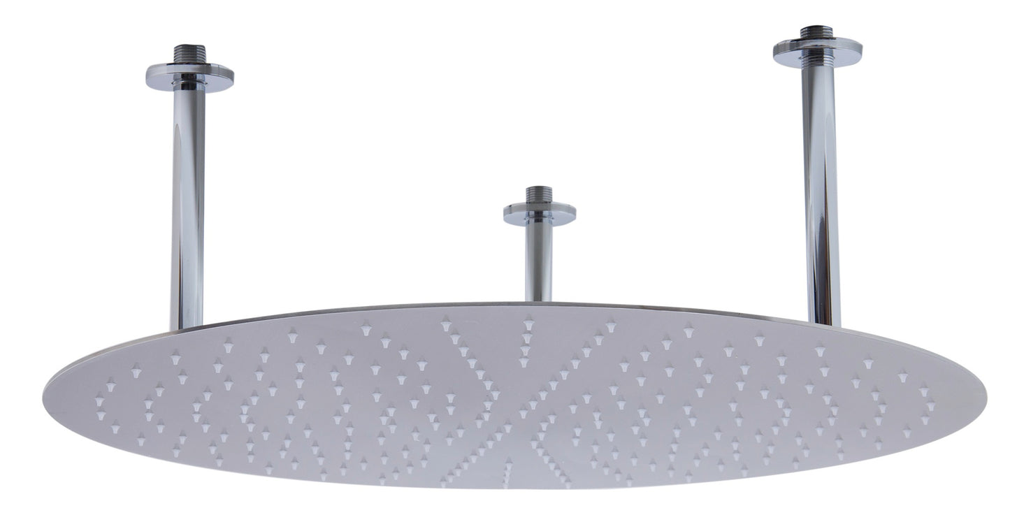24" Round Ultra Thin Rain Shower Head Stainless Steel by Alfi