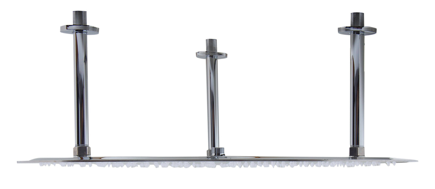 24" Round Ultra Thin Rain Shower Head Stainless Steel by Alfi