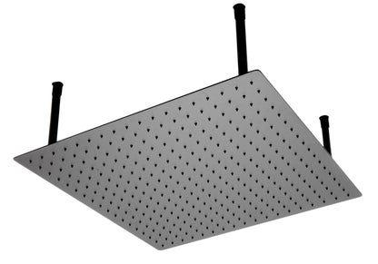 Square Ultra Thin Rain Shower Head Stainless Steel by Alfi