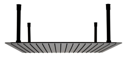 Square Ultra Thin Rain Shower Head Stainless Steel by Alfi