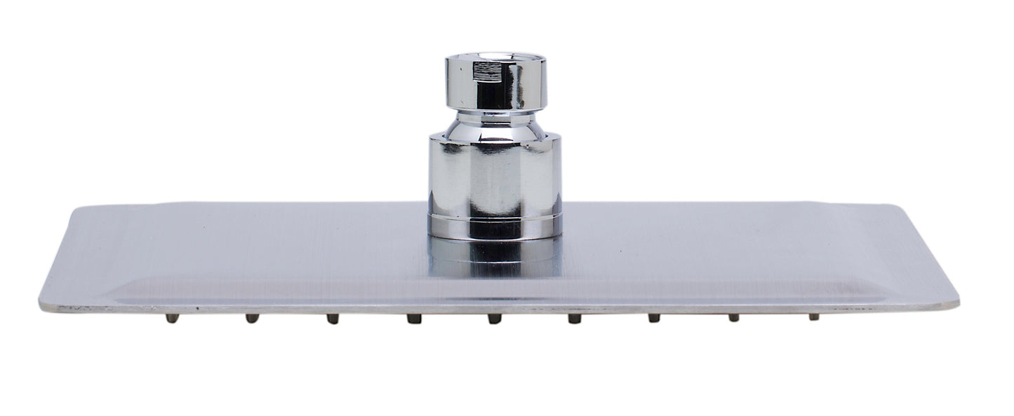Thin Square Rainfall Shower Head In Solid Stainless Steel by Alfi