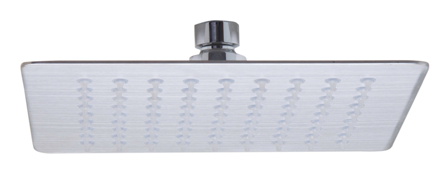 Thin Square Rainfall Shower Head In Solid Stainless Steel by Alfi