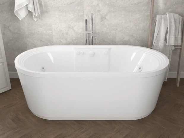 Atlantis Whirlpools Royale 34 x 67 Oval Freestanding Whirlpool Jetted Bathtub