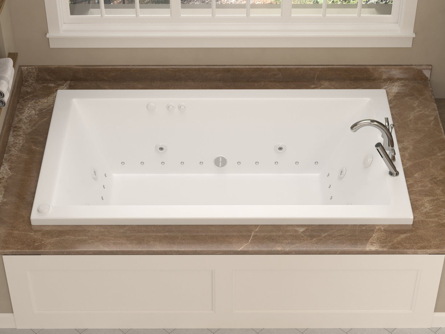 Atlantis Whirlpools Venetian 42 x 72 Rectangular Air & Whirlpool Jetted Bathtub