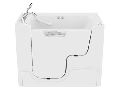 Coupe Series 29 in. x 53 in. Right Drain Wheelchair Access Walk-In Air Tub in White