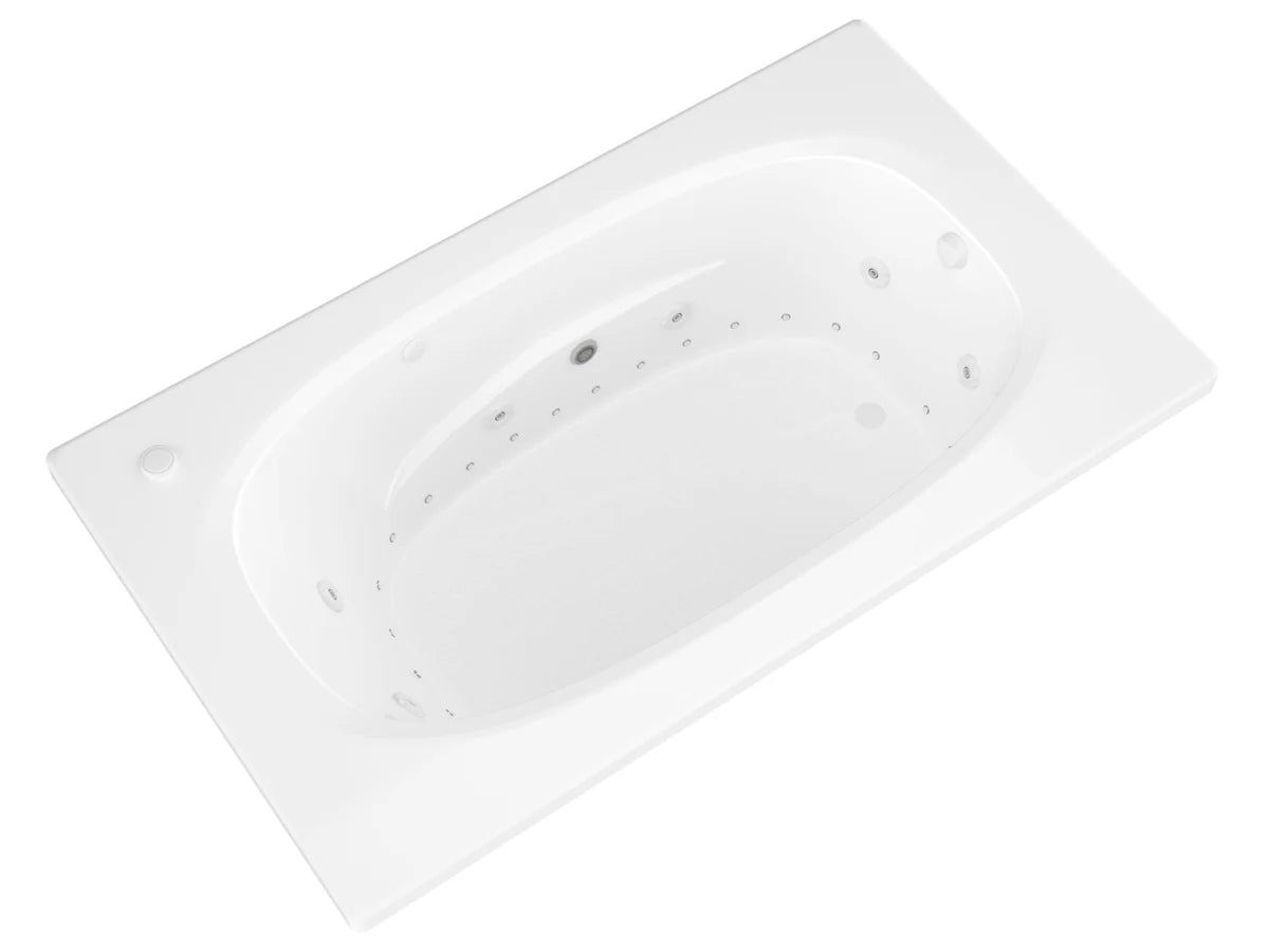 Polaris  42 in. x 71in. Air and Whirlpool Jetted Bathtub in White with Reversible Drain