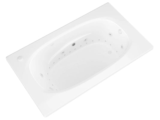 Polaris  42 in. x 71in. Air and Whirlpool Jetted Bathtub in White with Reversible Drain