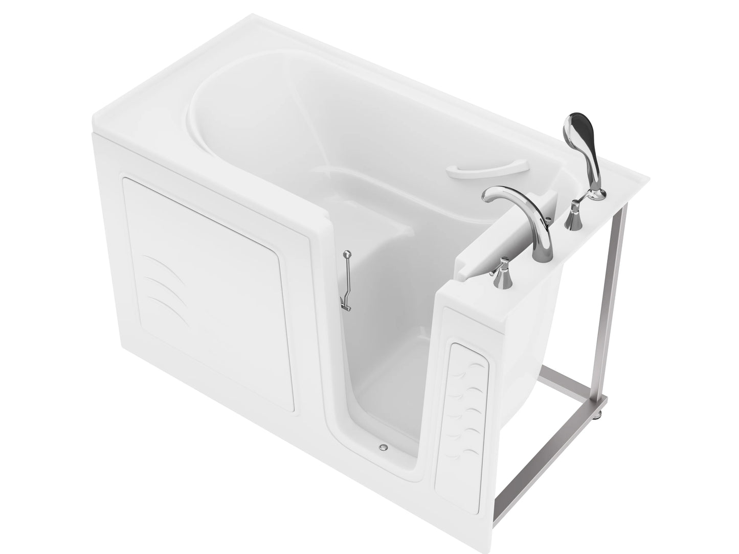 Value Series 30 in. x 60 in. Right Drain Quick Fill Walk-In Soaking Tub in White