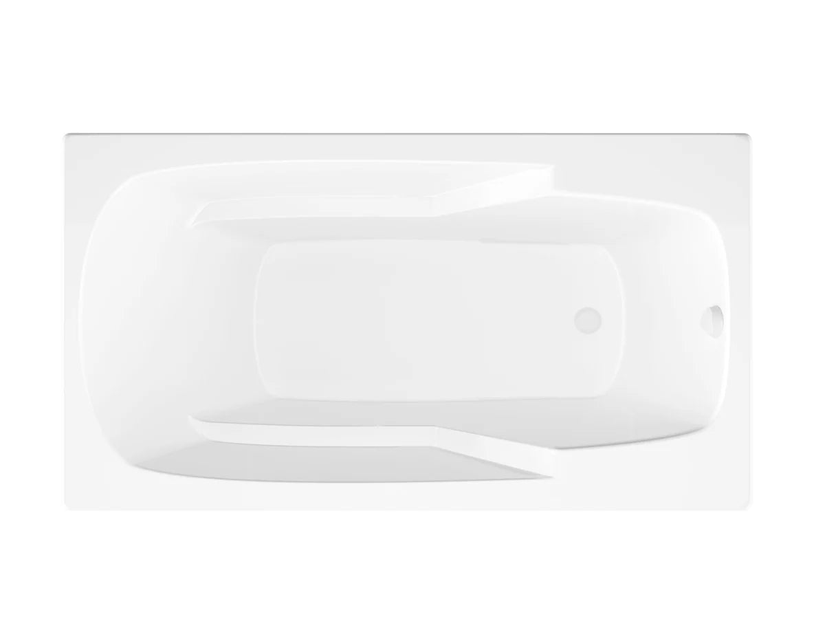 Eros 42 x 72 Rectangular Soaking Bathtub with Reversible Drain
