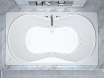 Whisper 36 x 72 Rectangular Air Jetted Bathtub with Reversible Drain