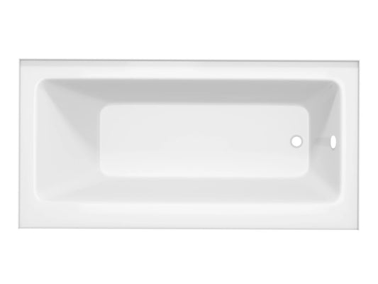 Saba 60 in. Right Drain Soaking Front Skirted Bathtub in White