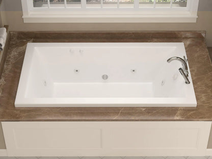 Venetian 30 x 60 Rectangular Whirlpool Jetted Bathtub with Reversible Drain