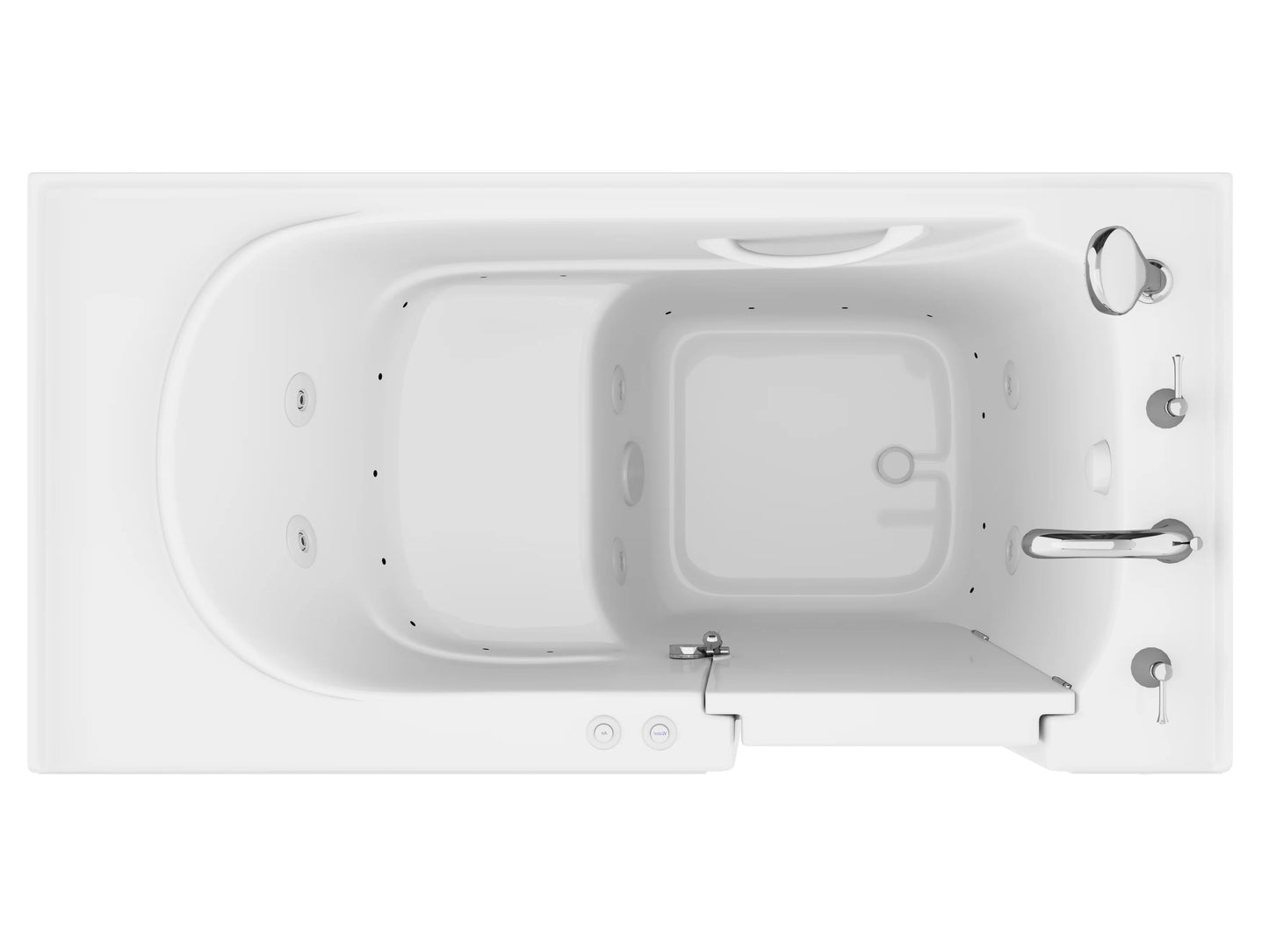 Value Series 30 in. x 60 in. Left Drain Quick Fill Walk-In Soaking Tub in White
