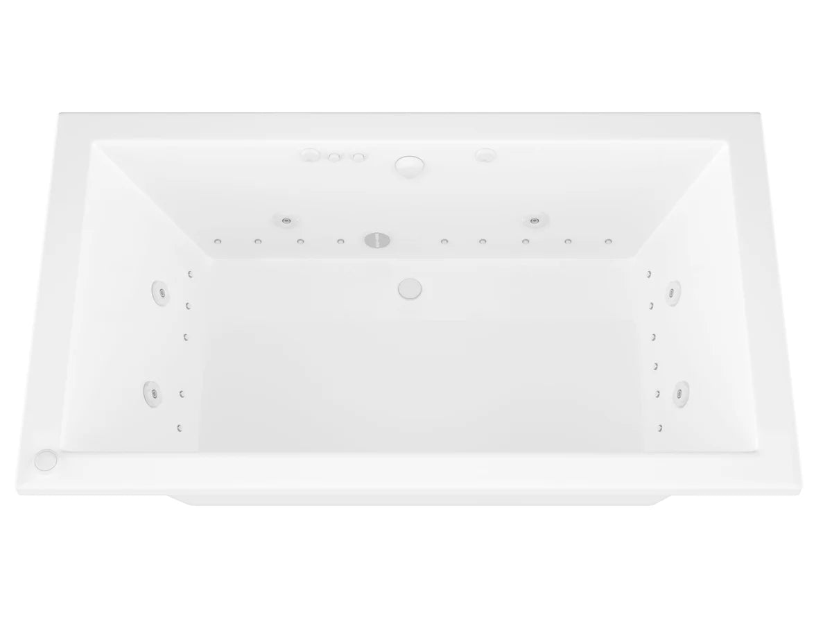 Venetian 42 x 72 Rectangular Air & Whirlpool Jetted Bathtub with Reversible Drain