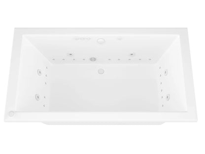 Venetian 42 x 72 Rectangular Air & Whirlpool Jetted Bathtub with Reversible Drain
