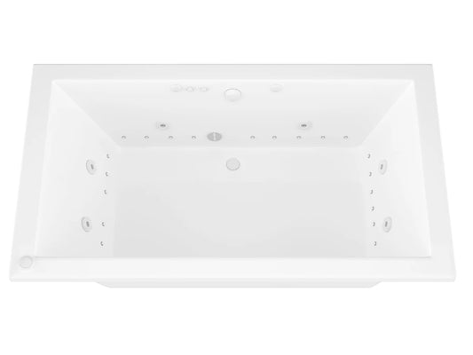 Venetian 42 x 72 Rectangular Air & Whirlpool Jetted Bathtub with Reversible Drain