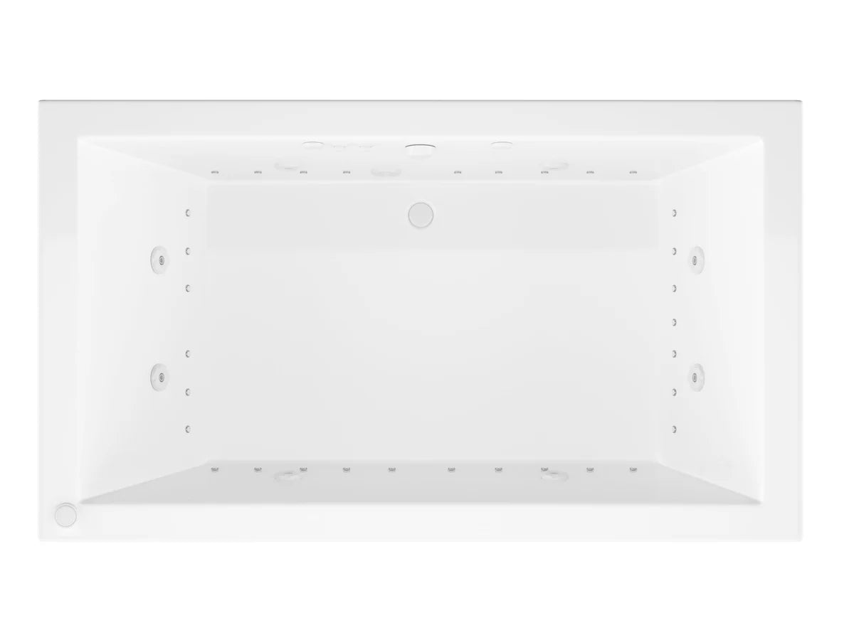 Venetian 42 x 72 Rectangular Air & Whirlpool Jetted Bathtub with Reversible Drain