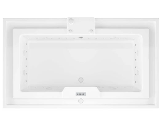Infinity 46 x 78 Rectangular Air and Whirlpool Jetted Bathtub in White with Reversible Drain