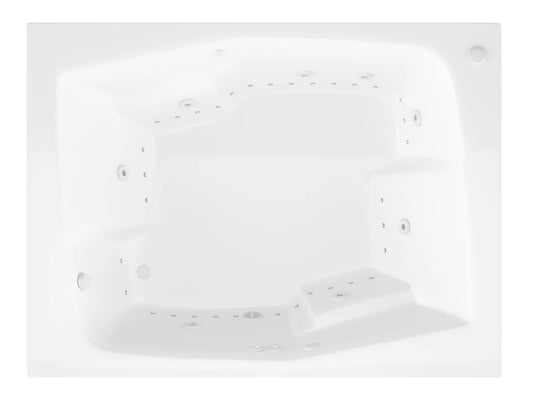 Atlantis Whirlpools Caresse 54 x 72 Rectangular Air & Whirlpool Jetted Bathtub