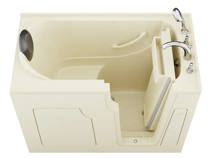 Coupe Premier 53 - 60 in x 28 in. Right Drain Soaking Walk-in Tub in Biscuit