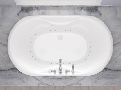 Atlantis Whirlpools Indulgence 41 x 70 Oval Air Jetted Bathtub