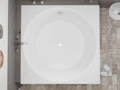 Abyss 59" Freestanding Bathtub in White