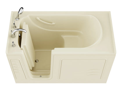 Coupe Series 30 in. x 60 in. Right Drain Quick Fill Walk-In Soaking Tub in Biscuit
