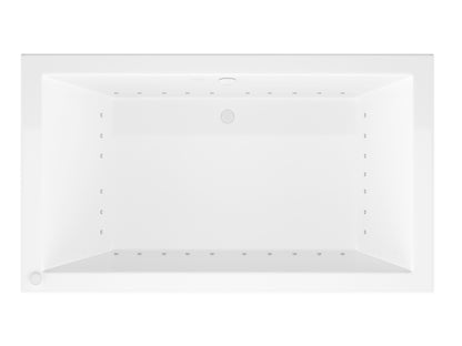 Venetian 42 x 72 Rectangular Air Jetted Bathtub with Reversible Drain