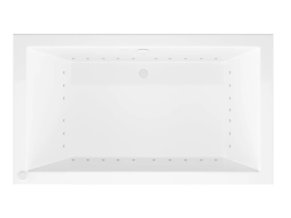 Venetian 42 x 72 Rectangular Air Jetted Bathtub with Reversible Drain