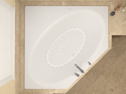 Atlantis Whirlpools Venus 60 x 60 Corner Air Jetted Bathtub