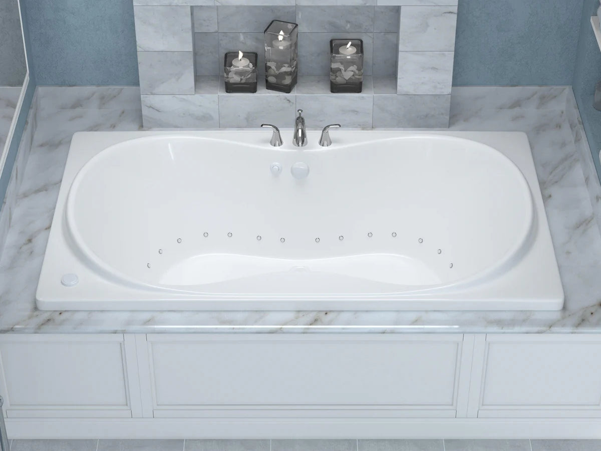 Whisper 36 x 72 Rectangular Air Jetted Bathtub with Reversible Drain